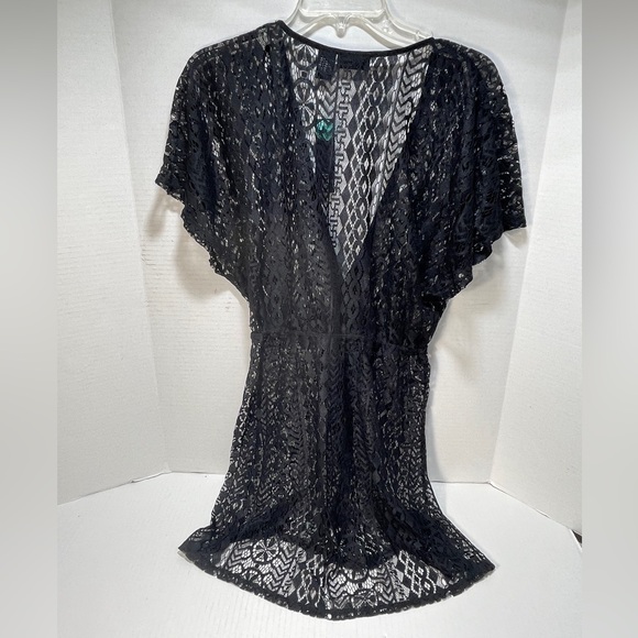 NWT APT. 9 Geometric Lace Swimwear Cover Up Drawstring Tie Women’s Size M - Picture 3 of 8